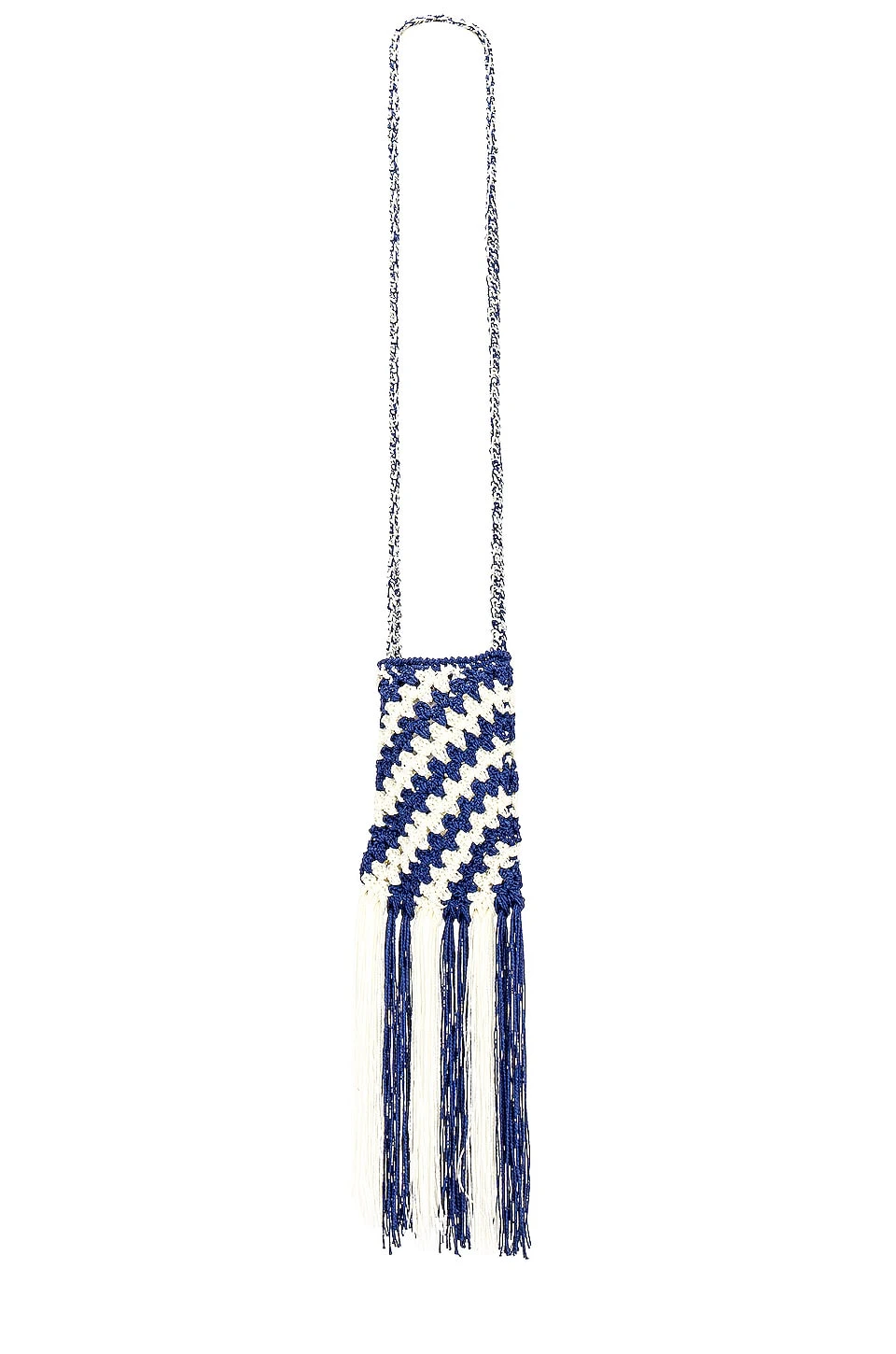 Ardal Crochet Bag in Navy & Ivory L'Academie Ardal Crochet Bag In Navy & Ivory -L'Academie Sales 2024 LCDE WA7 V2