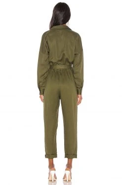 L'Academie Reed Jumpsuit In Green -L'Academie Sales 2024 LCDE WC27 V3