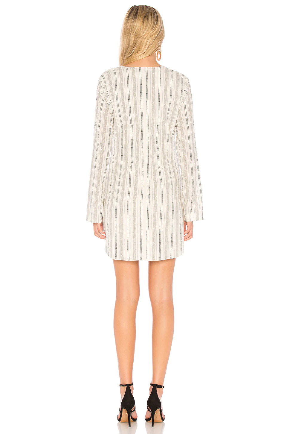 The Meadow Mini Dress in White Stripe L'Academie The Meadow Mini Dress In White Stripe -L'Academie Sales 2024 LCDE WD138 V3