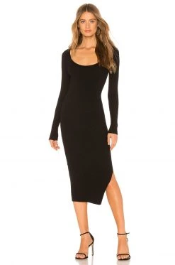 L'Academie Nessa Sweater Dress In Black