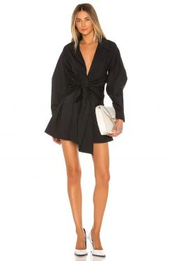 L'Academie The Draya Mini Dress In Black