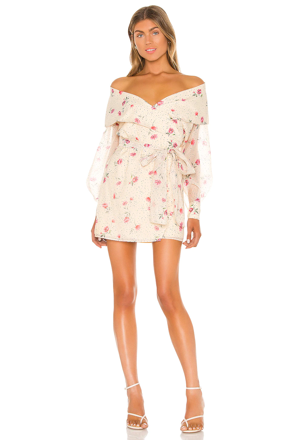 L'Academie The Liliana Mini Dress In Multi Floral 4 L'Academie The Liliana Mini Dress In Multi Floral -L'Academie Sales 2024 LCDE WD384 V1