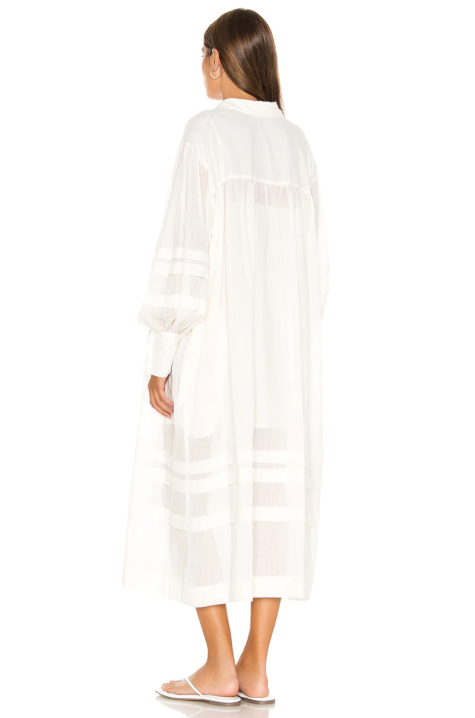 L'Academie The Maisy Midi Dress In White 4 L'Academie The Maisy Midi Dress In White - Image 4