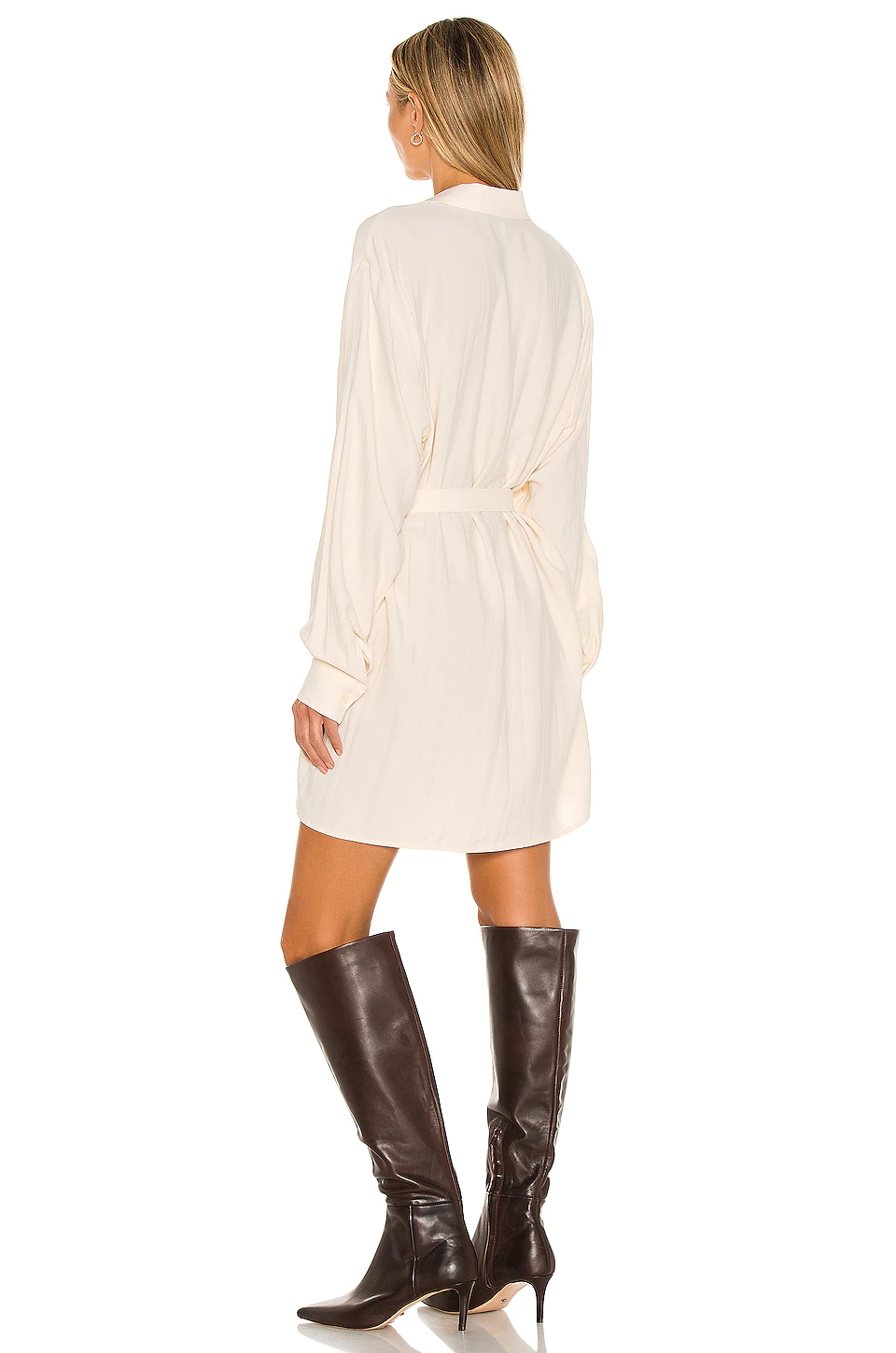 L'Academie The Amalie Mini Dress In Beige 3 L'Academie The Amalie Mini Dress In Beige - Image 3