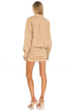 L'Academie The Keem Mini Dress In Tan 2 L'Academie The Keem Mini Dress In Tan -L'Academie Sales 2024 LCDE WD492 V3