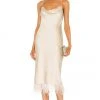 L'Academie The Mindy Midi Dress In Ivory
