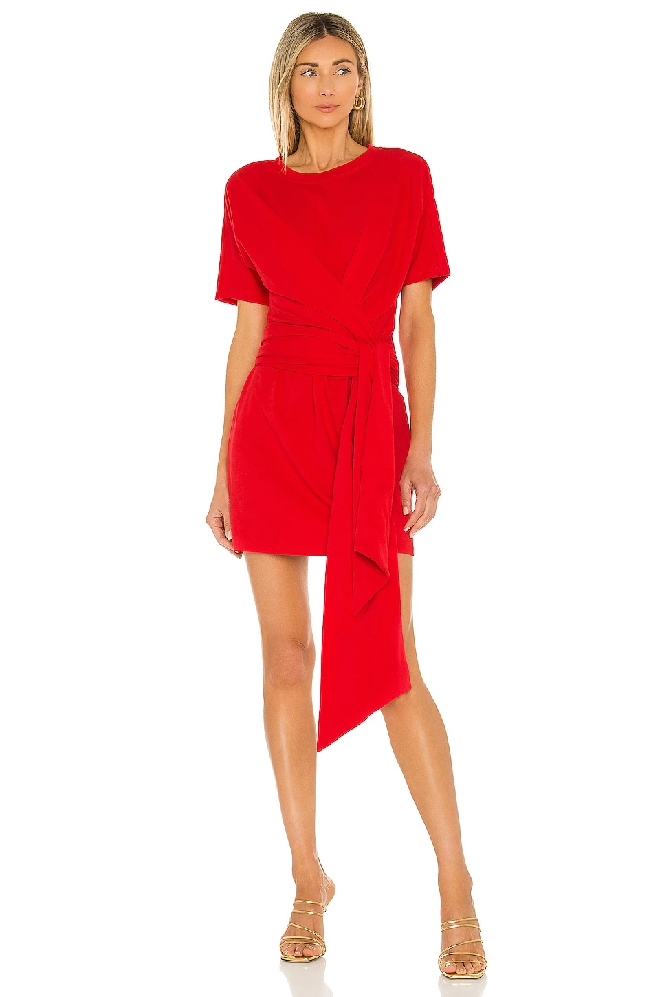 The Nani Mini Dress in Red Orange L'Academie The Nani Mini Dress In Red Orange -L'Academie Sales 2024 LCDE WD519 V1