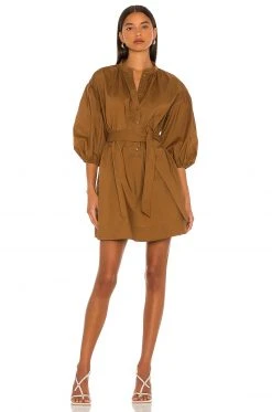 L'Academie Nadia Dress In Brown