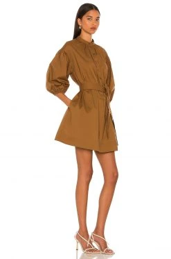 L'Academie Nadia Dress In Brown 2 L'Academie Nadia Dress In Brown -L'Academie Sales 2024 LCDE WD541 V3