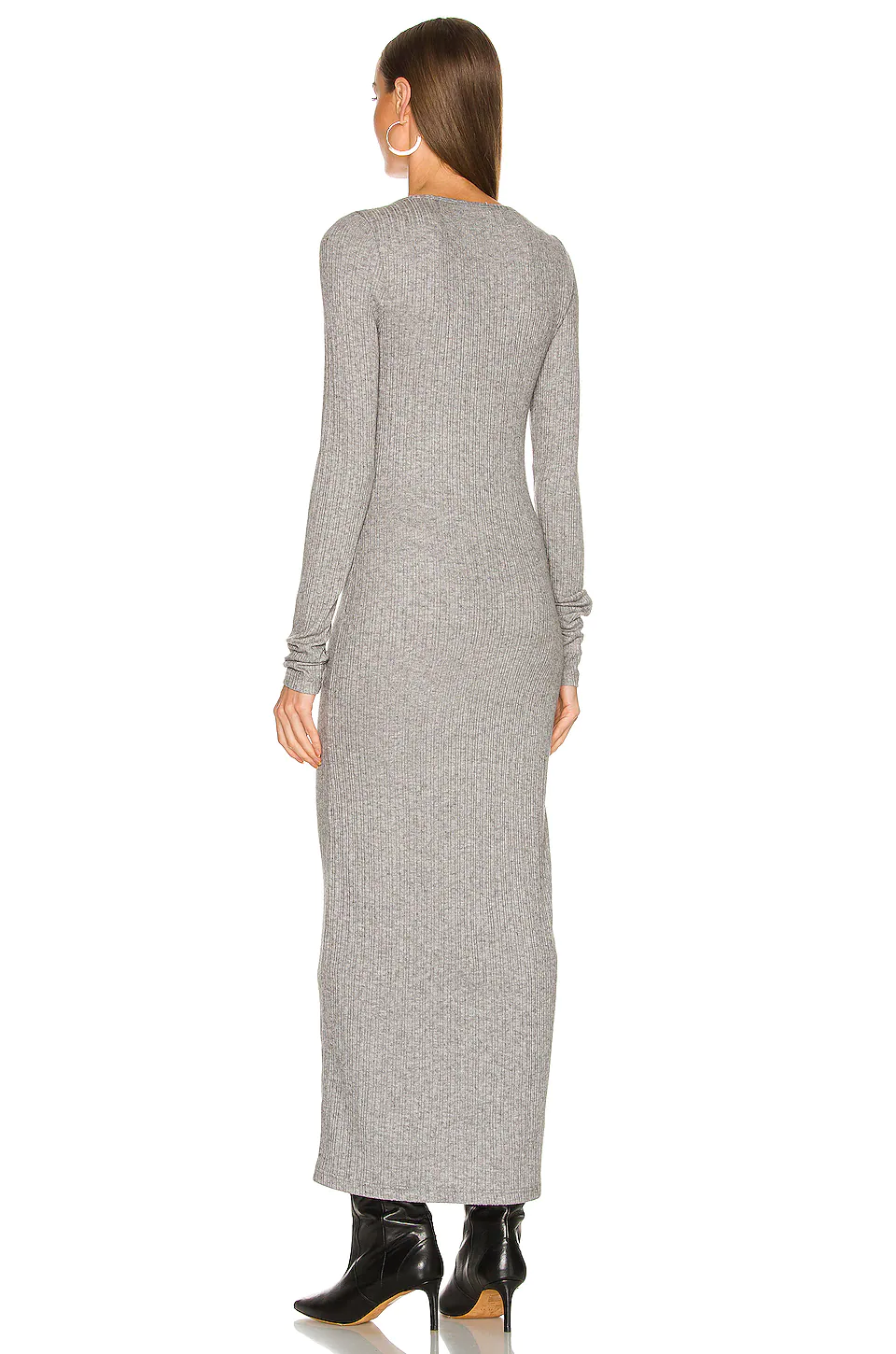 L'Academie Percey Midi Dress In Grey 3 L'Academie Percey Midi Dress In Grey - Image 3
