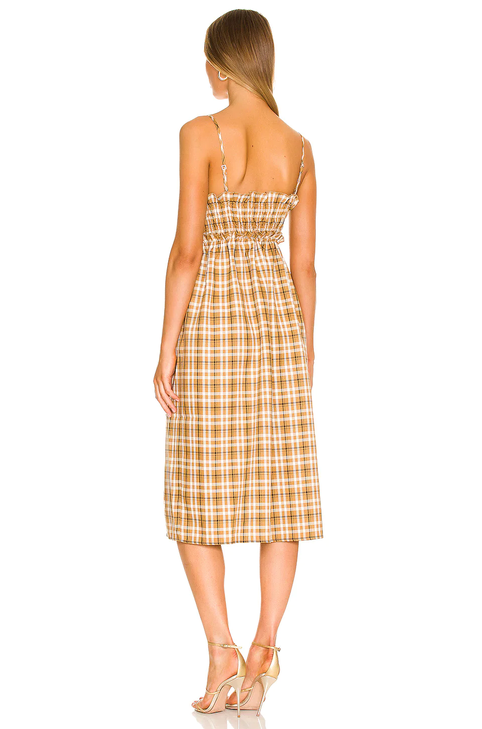 L'Academie Veira Dress In Ochre Multi 3 L'Academie Veira Dress In Ochre Multi - Image 3