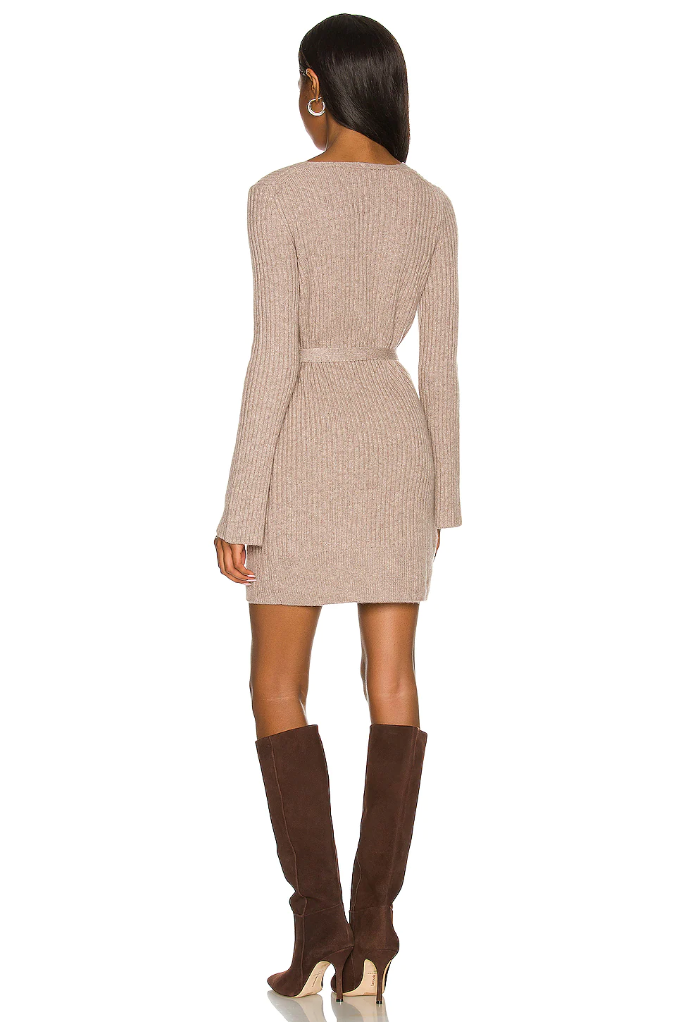 L'Academie Silas Wrap Cardigan In Heather Oatmeal 3 L'Academie Silas Wrap Cardigan In Heather Oatmeal - Image 3