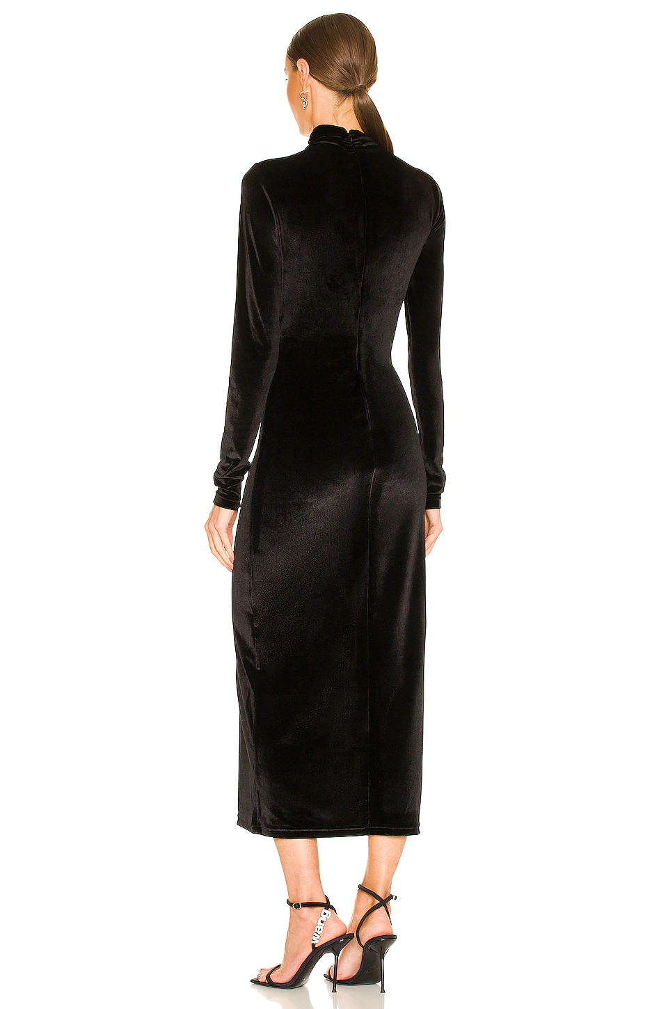 L'Academie Callo Midi Dress In Black 3 L'Academie Callo Midi Dress In Black - Image 3