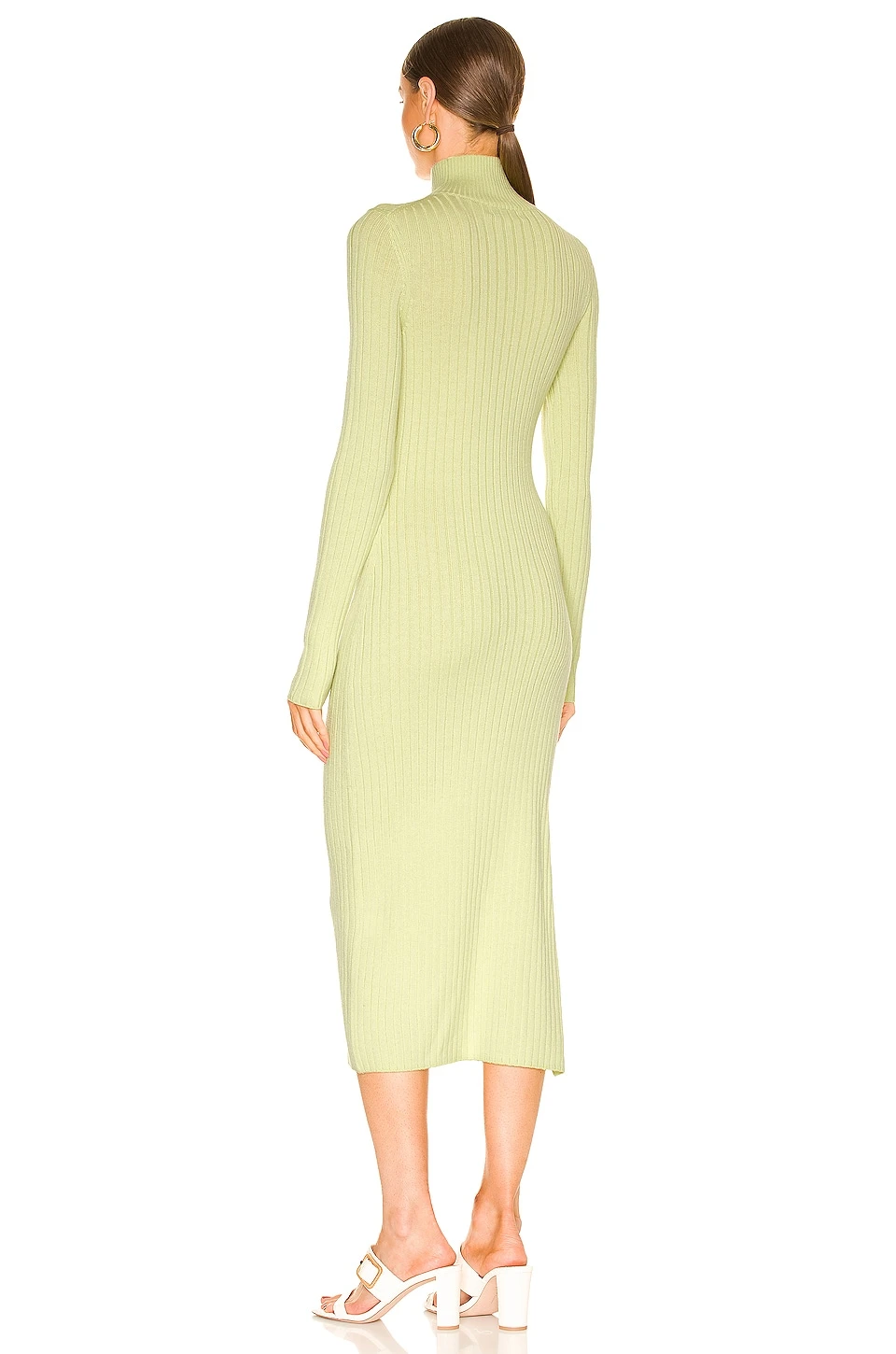 Torill Knit Dress in Lime L'Academie Torill Knit Dress In Lime -L'Academie Sales 2024 LCDE WD584 V3