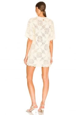 L'Academie Kathan Crochet Mini Dress In Ivory 5 L'Academie Kathan Crochet Mini Dress In Ivory -L'Academie Sales 2024 LCDE WD585 V3