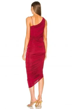 L'Academie Adele Midi Dress In Burgundy 5 L'Academie Adele Midi Dress In Burgundy -L'Academie Sales 2024 LCDE WD588 V3