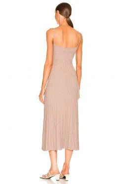 L'Academie Moira Midi Knit Dress In Gray 5 L'Academie Moira Midi Knit Dress In Gray -L'Academie Sales 2024 LCDE WD590 V3