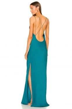 L'Academie Olena Dress In Turquoise
