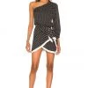 L'Academie Nola Mini Dress In Black Multi Dot