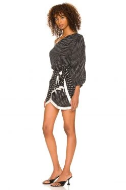 L'Academie Nola Mini Dress In Black Multi Dot 6 L'Academie Nola Mini Dress In Black Multi Dot -L'Academie Sales 2024 LCDE WD595 V3