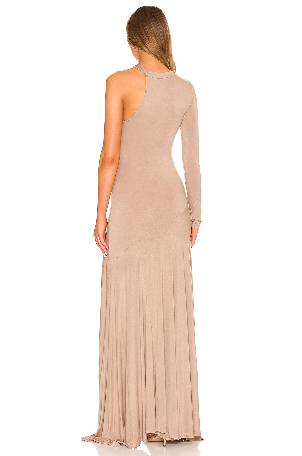 Rennea Midi Dress in Taupe L'Academie Rennea Midi Dress In Taupe -L'Academie Sales 2024 LCDE WD602 V4