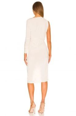 L'Academie Lily Midi Dress In Bone White 3 L'Academie Lily Midi Dress In Bone White -L'Academie Sales 2024 LCDE WD607 V4