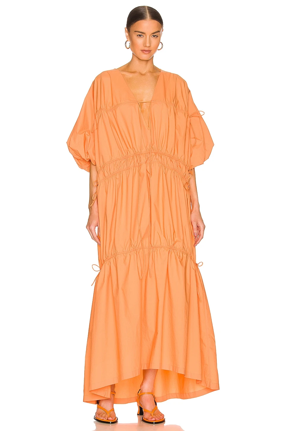 L'Academie Yona Maxi Dress In Orange 1 L'Academie Yona Maxi Dress In Orange