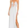 L'Academie Katya Maxi Dress In Light Blue