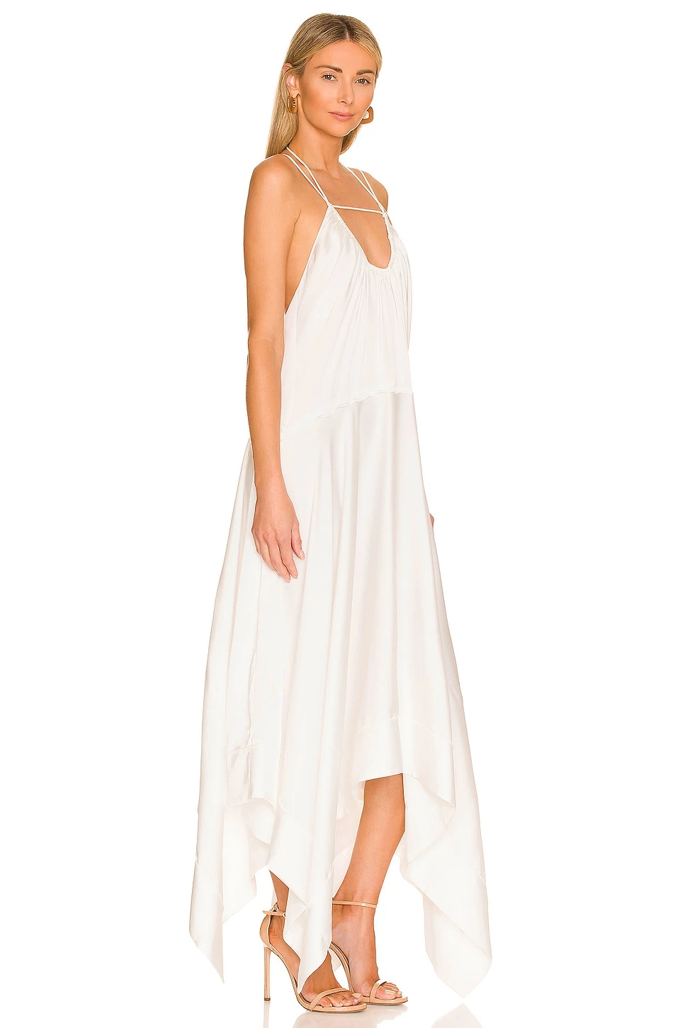 Odessa Midi Dress in White L'Academie Odessa Midi Dress In White -L'Academie Sales 2024 LCDE WD616 V2