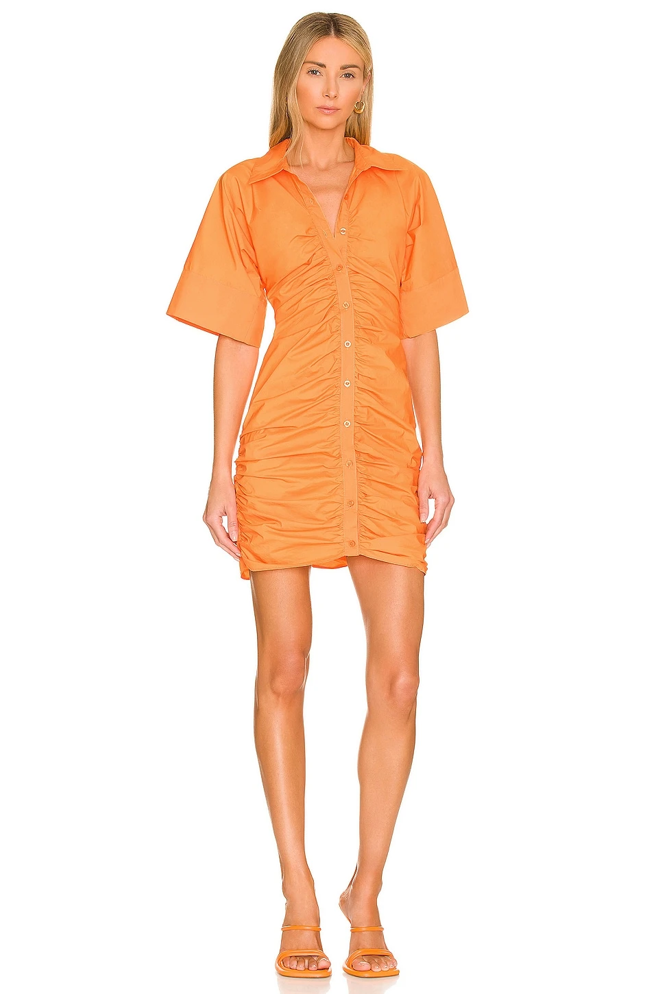 L'Academie Melissa Mini Dress In Orange 1 L'Academie Melissa Mini Dress In Orange