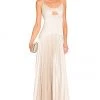 L'Academie Caris Maxi Dress In Nude