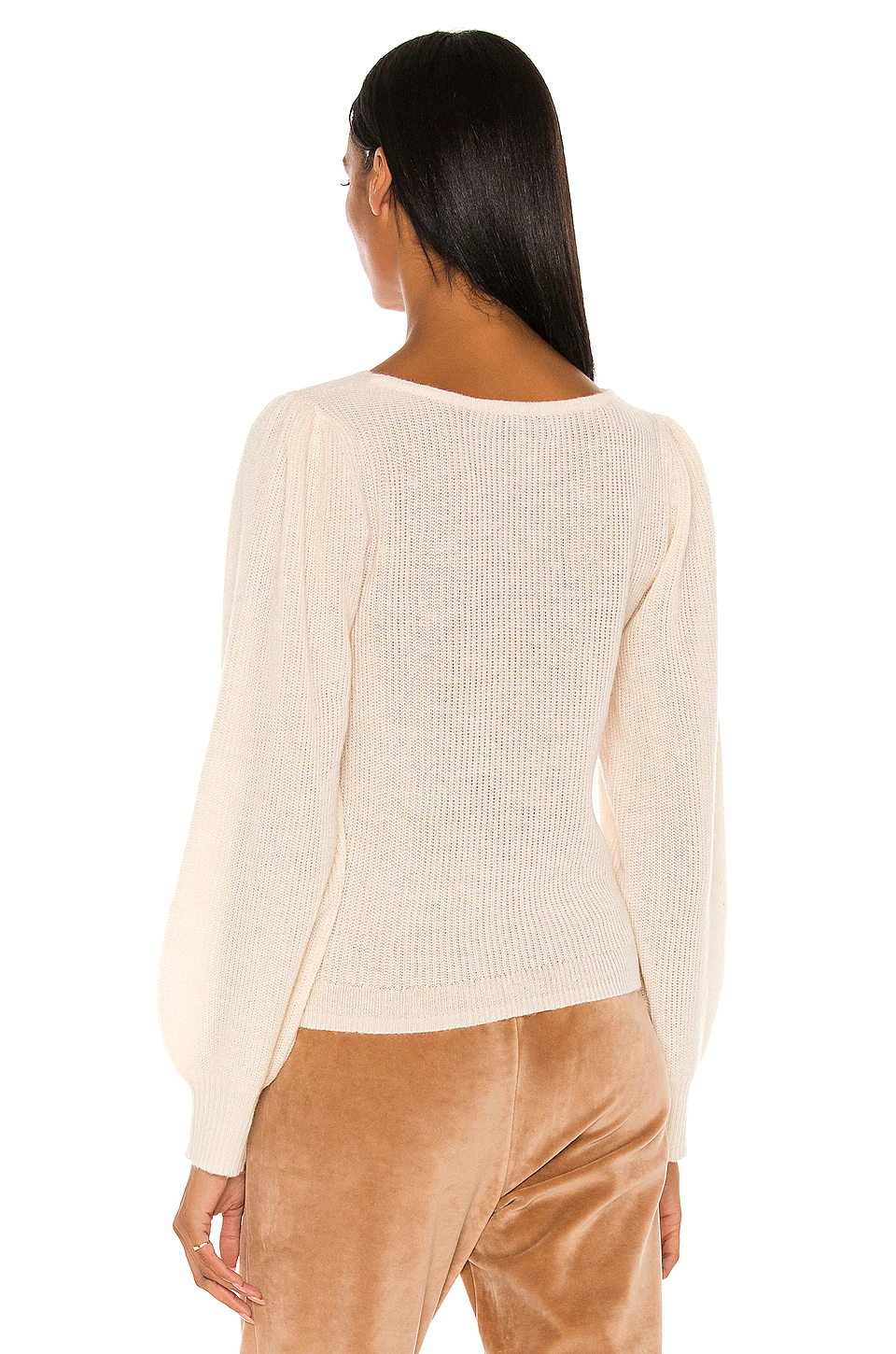 Rosette Sweater in Ivory L'Academie Rosette Sweater In Ivory -L'Academie Sales 2024 LCDE WK135 V3