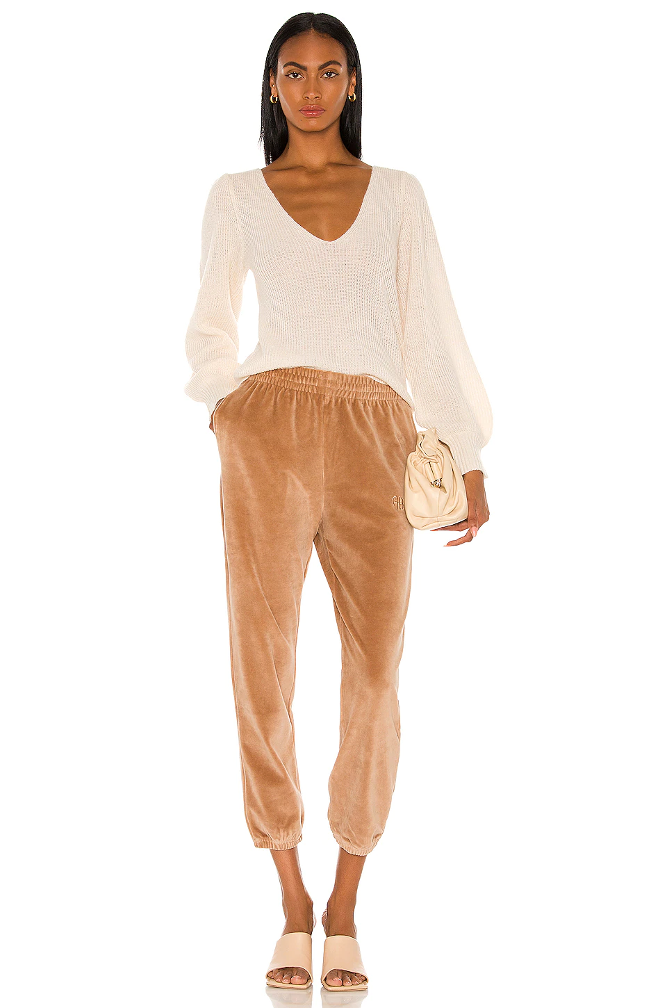 Rosette Sweater in Ivory L'Academie Rosette Sweater In Ivory -L'Academie Sales 2024 LCDE WK135 V4