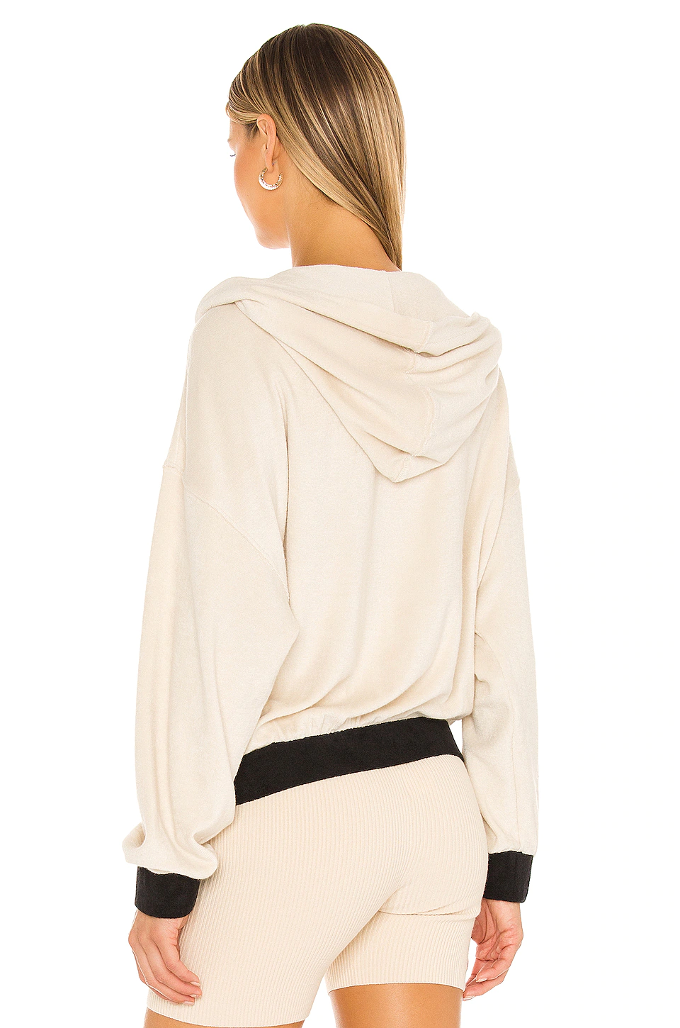 Ciara Hoodie in Beige & Black L'Academie Ciara Hoodie In Beige & Black -L'Academie Sales 2024 LCDE WK145 V3