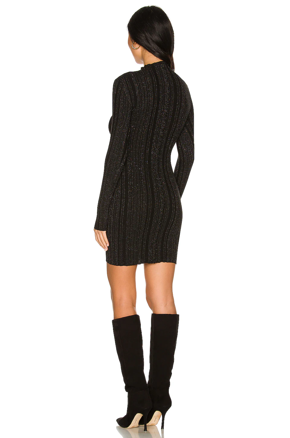 Jura Mini Knit Dress in Gunmetal L'Academie Jura Mini Knit Dress In Gunmetal -L'Academie Sales 2024 LCDE WK178 V3