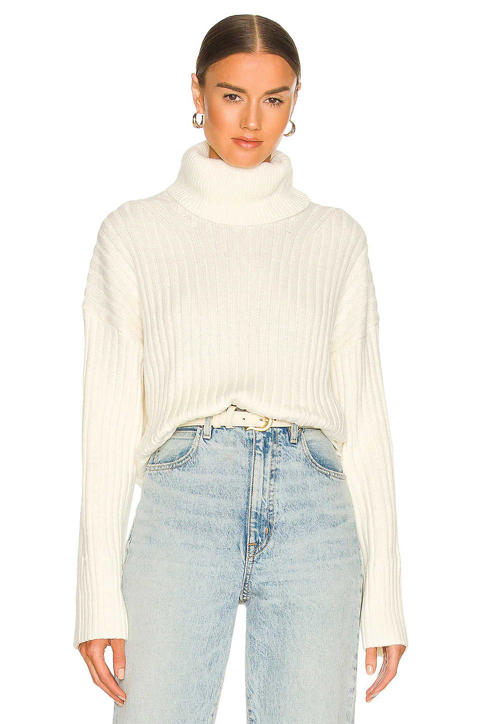 L'Academie Amias Turtleneck In Ivory