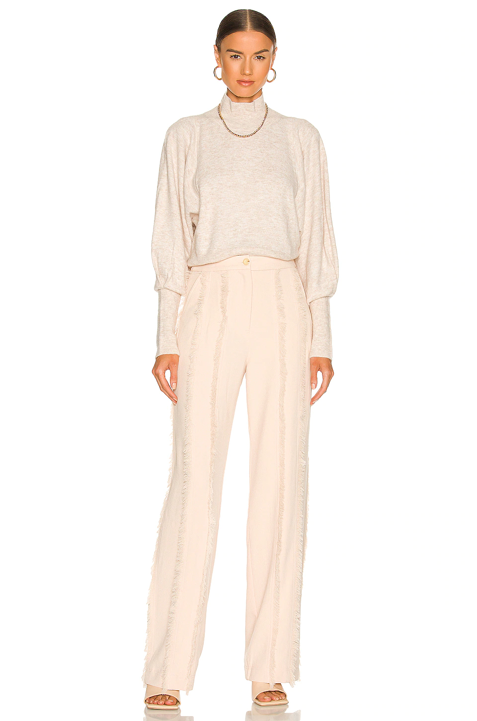 L'Academie Edmund Turtleneck In Oatmeal 4 L'Academie Edmund Turtleneck In Oatmeal - Image 4