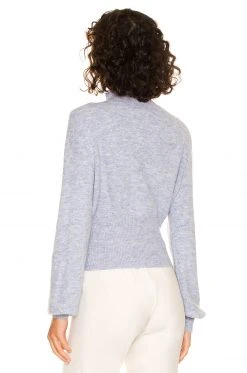 L'Academie Missie Mock Neck In Light Blue -L'Academie Sales 2024 LCDE WK195 V3