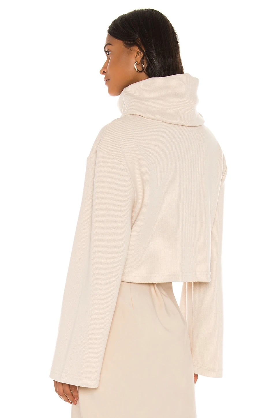 L'Academie The Clara Crop Top In Cream 3 L'Academie The Clara Crop Top In Cream - Image 3
