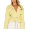 L'Academie The Armelle Jacket In Pale Yellow