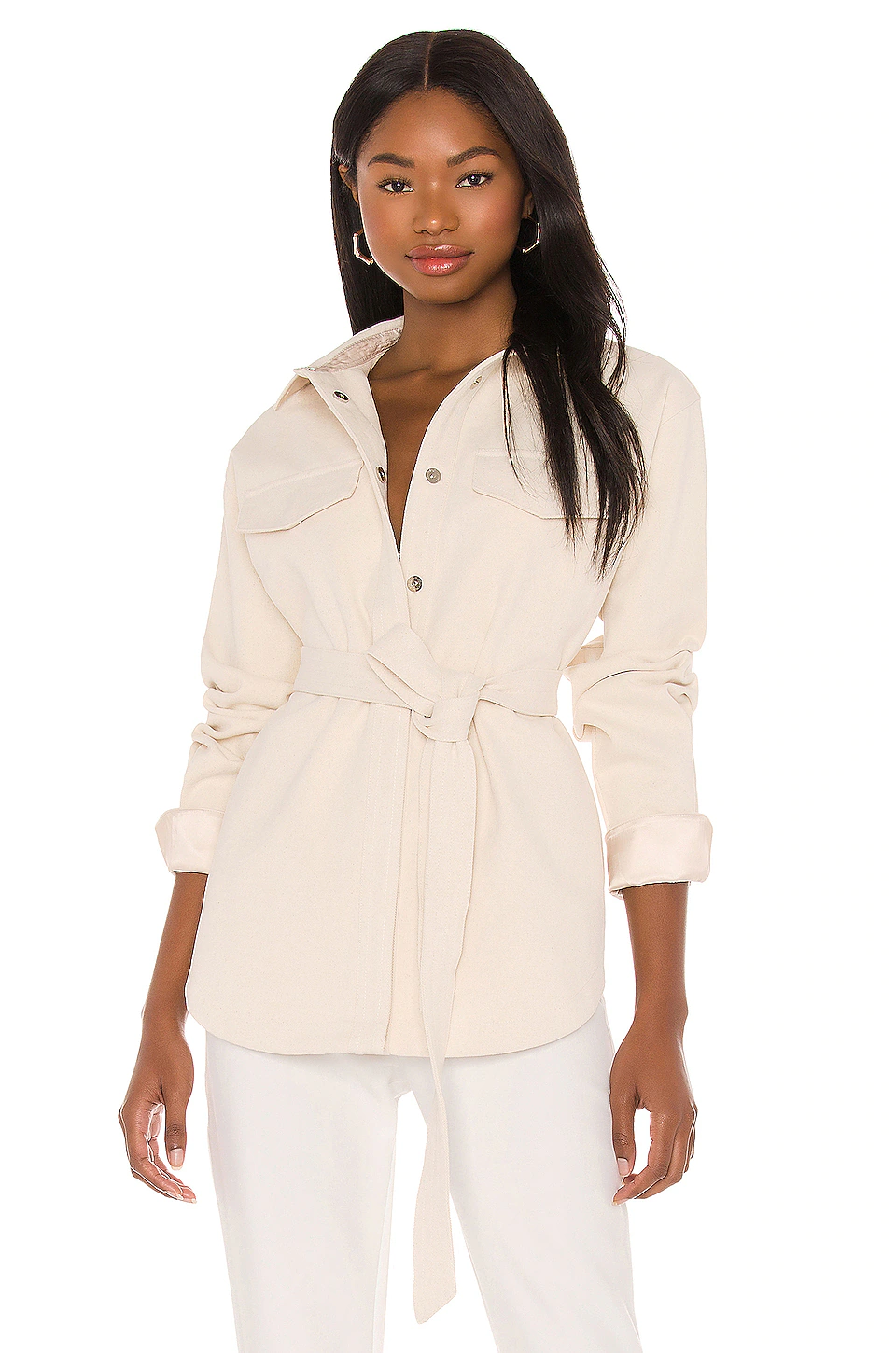 L'Academie The Lucie Shacket In Beige