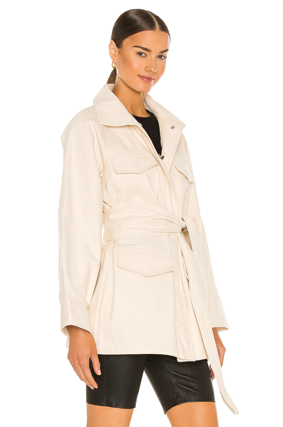 L'Academie The Camillei Jacket In Ivory 3 L'Academie The Camillei Jacket In Ivory - Image 3