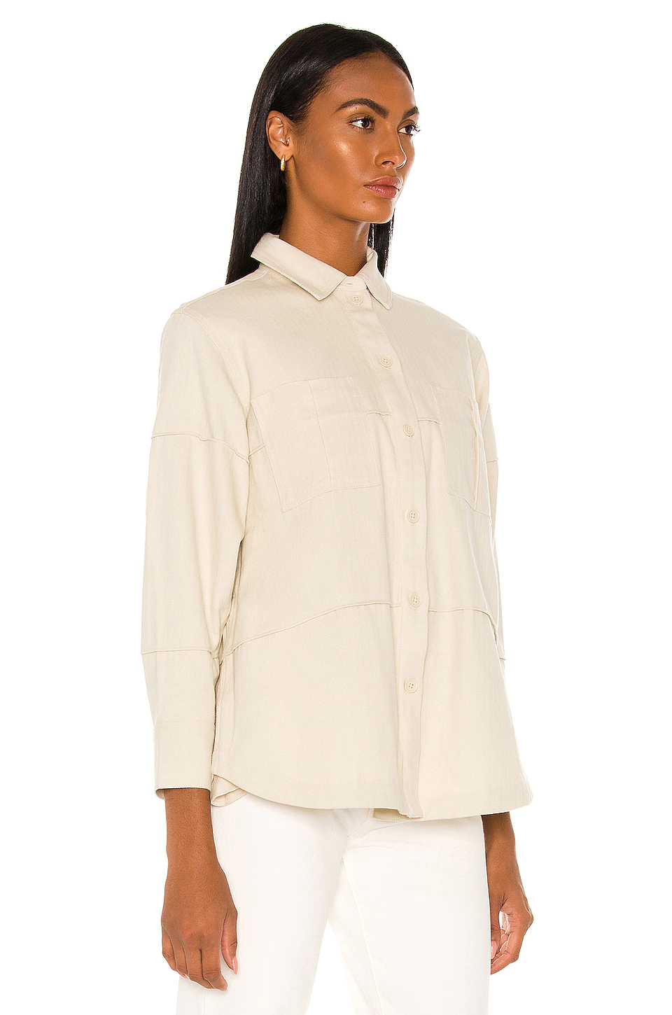 Natasha Shacket in Ivory L'Academie Natasha Shacket In Ivory -L'Academie Sales 2024 LCDE WO139 V3