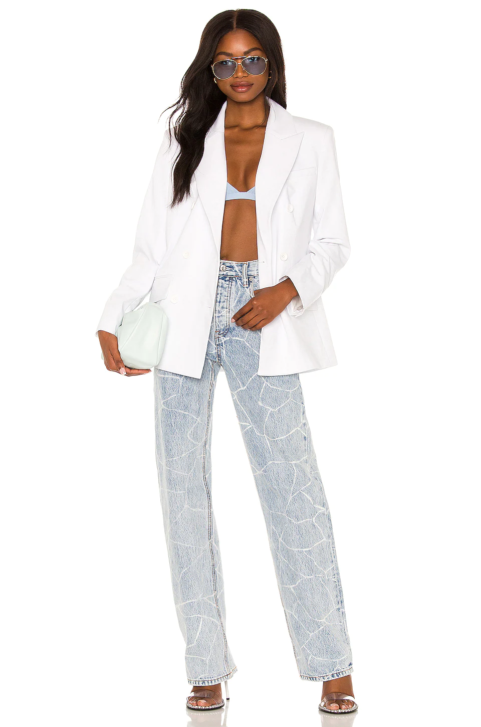 L'Academie Coco Double Breasted Blazer In White 5 L'Academie Coco Double Breasted Blazer In White - Image 5