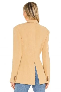 L'Academie Emmy Blazer In Tan 6 L'Academie Emmy Blazer In Tan -L'Academie Sales 2024 LCDE WO144 V3