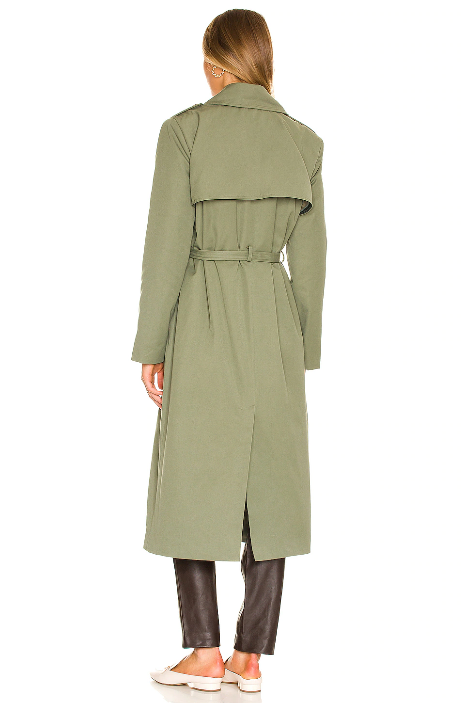 L'Academie Olenna Trench In Forest Green 4 L'Academie Olenna Trench In Forest Green - Image 4