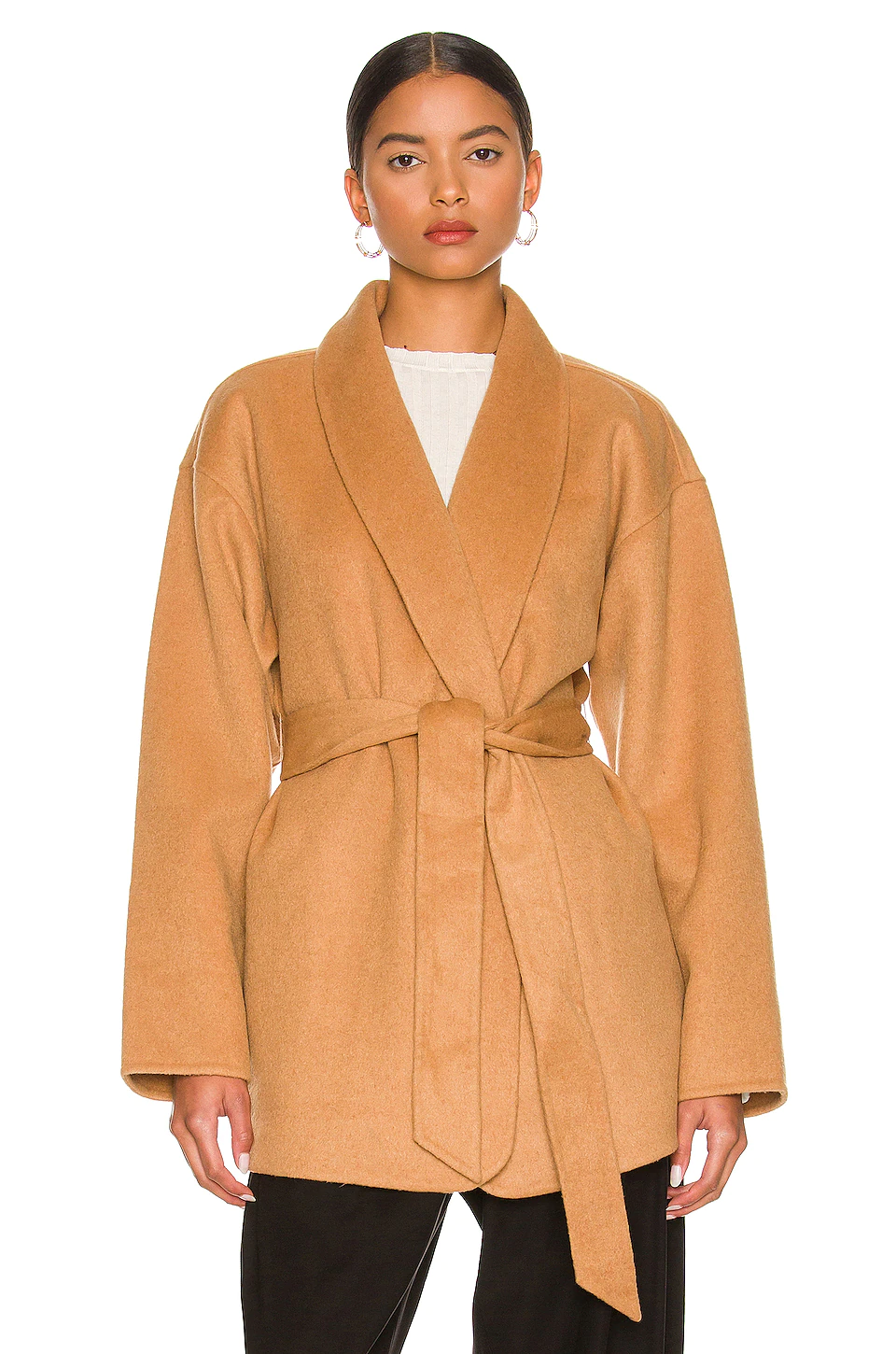 L'Academie The Allyson Coat In Brown