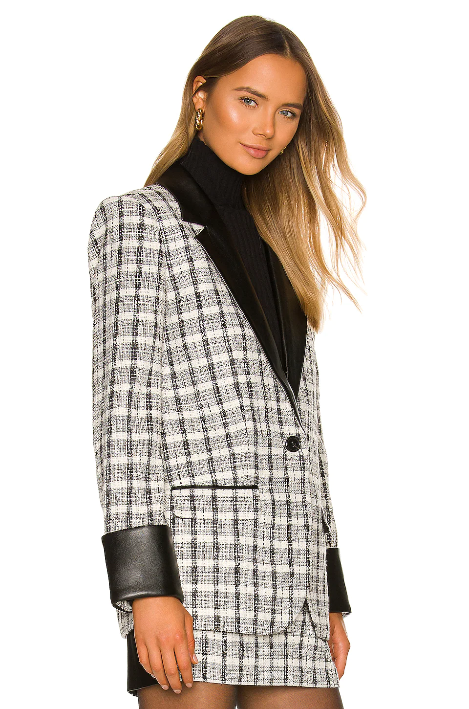 Priscilla Blazer in Black and White L'Academie Priscilla Blazer In Black And White -L'Academie Sales 2024 LCDE WO152 V3
