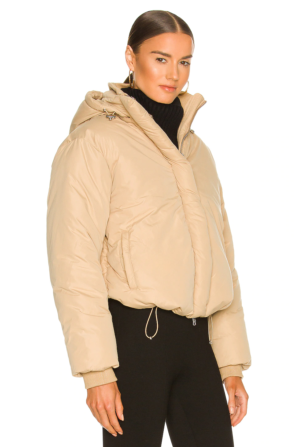 Braxton Puffer Jacket in Khaki L'Academie Braxton Puffer Jacket In Khaki -L'Academie Sales 2024 LCDE WO155 V3