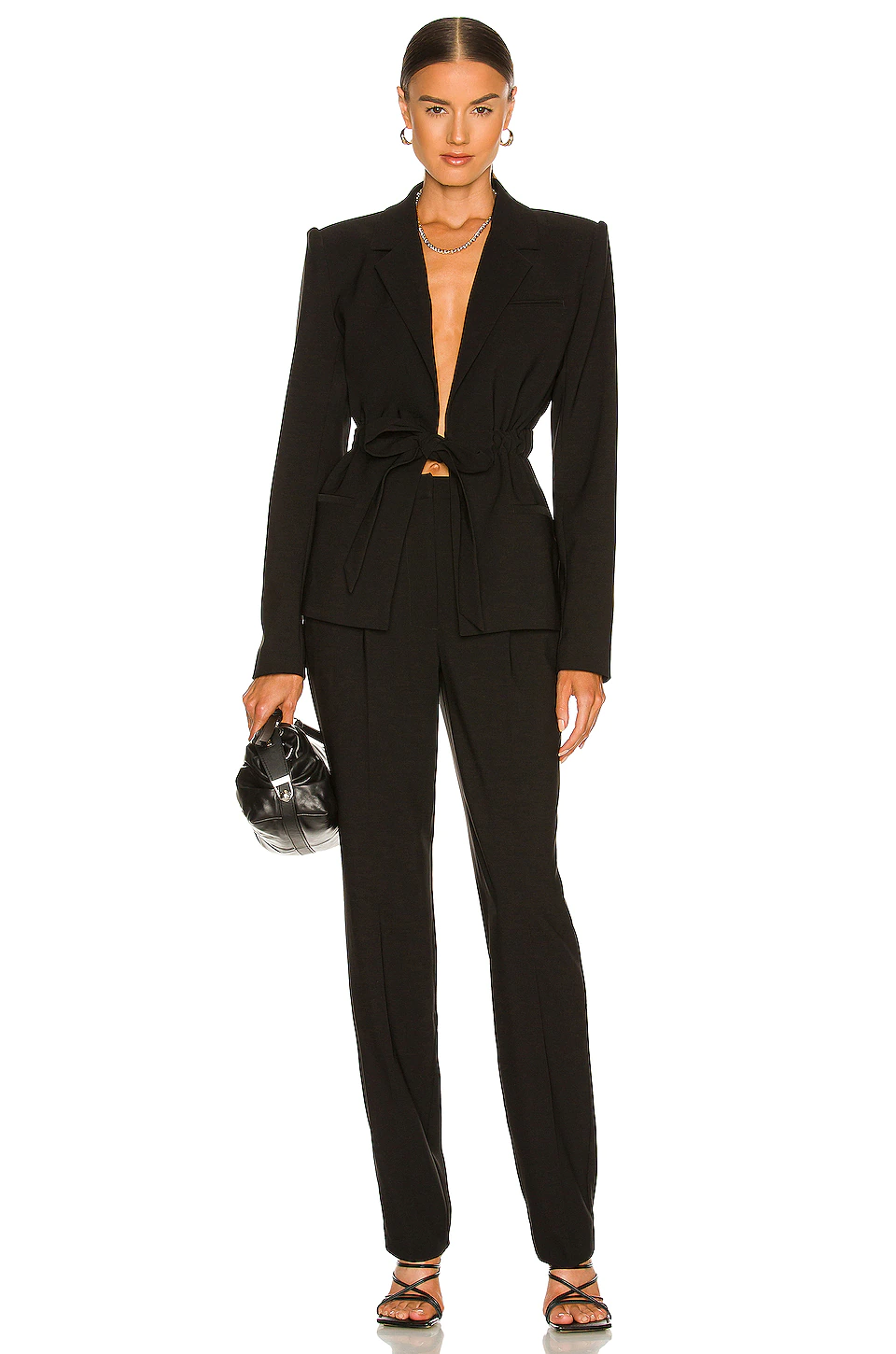 Agata Blazer in Black L'Academie Agata Blazer In Black -L'Academie Sales 2024 LCDE WO157 V4